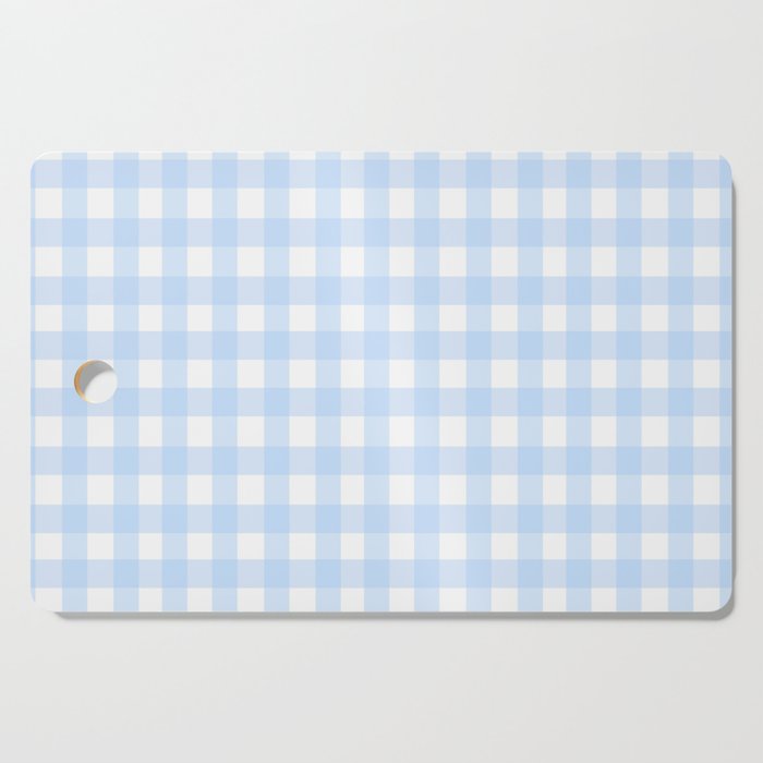 Light blue Gingham ,checkered ,buffalo ,plaid pattern Cutting Board Gallery Image 1