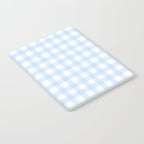 Light blue Gingham ,checkered ,buffalo ,plaid pattern Notebook Gallery Image 2