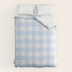 Light blue Gingham ,checkered ,buffalo ,plaid pattern Comforter Gallery Image 6