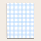 Light blue Gingham ,checkered ,buffalo ,plaid pattern Notebook Gallery Image 4