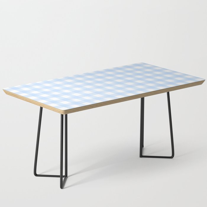 Light blue Gingham ,checkered ,buffalo ,plaid pattern Coffee Table Gallery Image 1