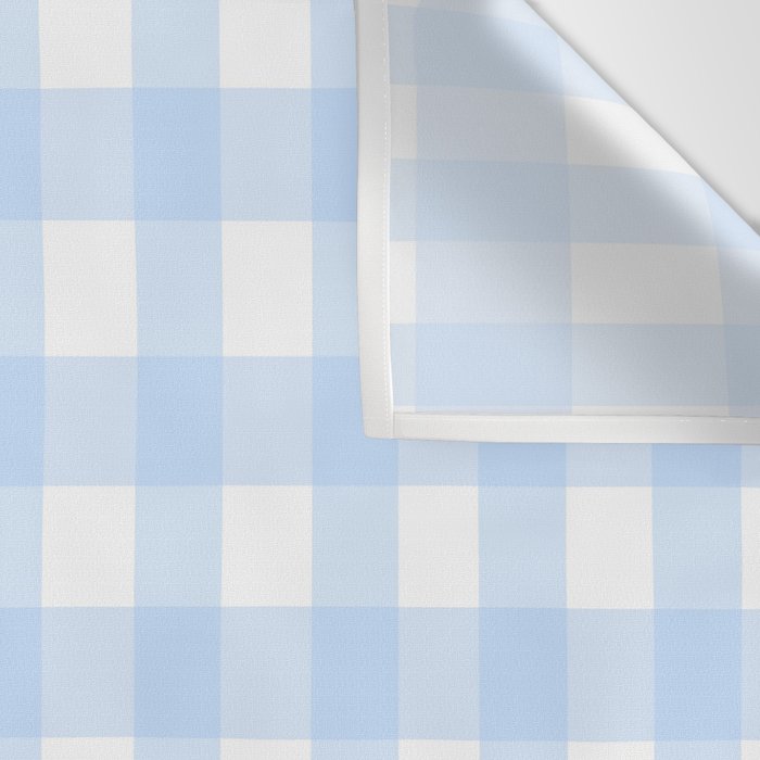 Light blue Gingham ,checkered ,buffalo ,plaid pattern Wall Tapestry Gallery Image 3