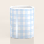 Light blue Gingham ,checkered ,buffalo ,plaid pattern Coffee Mug Gallery Image 4