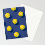 BALLS Tennis - hard court - pattern Stationery Card Gallery Image 2