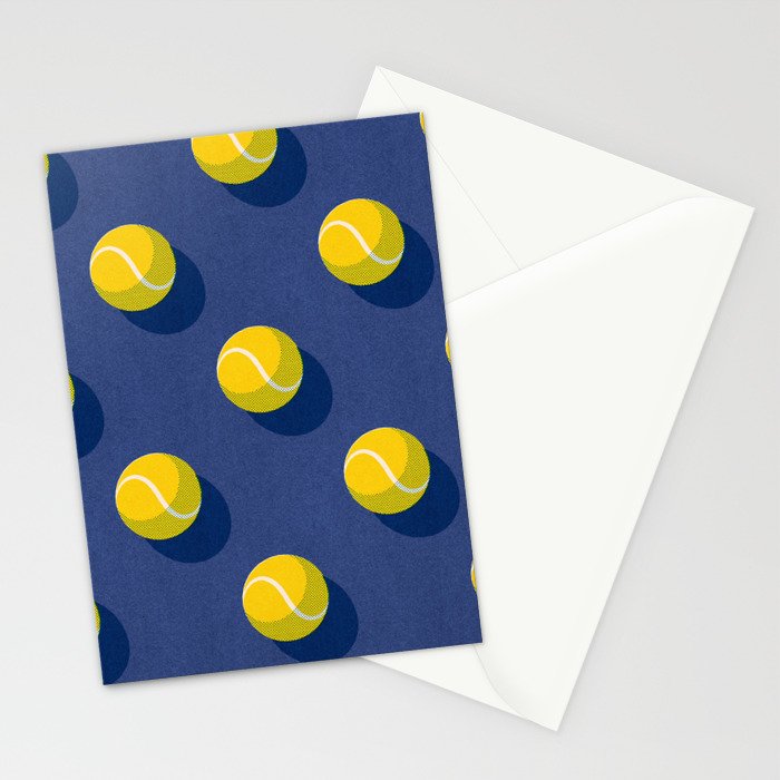BALLS Tennis - hard court - pattern Stationery Card Gallery Image 2