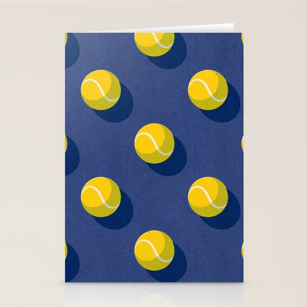 BALLS Tennis - hard court - pattern Stationery Card Gallery Image 1