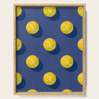 BALLS Tennis - hard court - pattern Serving Tray Gallery Image 1