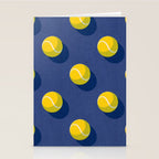 BALLS Tennis - hard court - pattern Stationery Card Gallery Image 2
