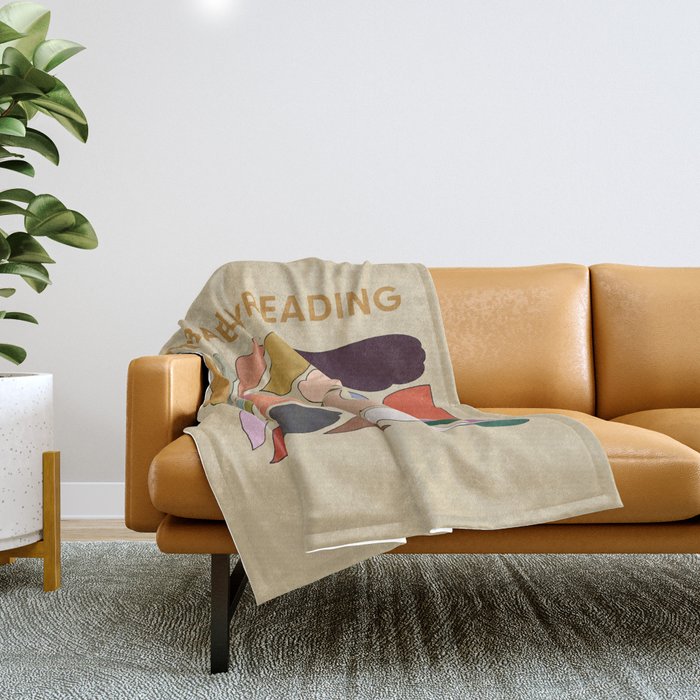 Probably Reading Throw Blanket Gallery Image 1