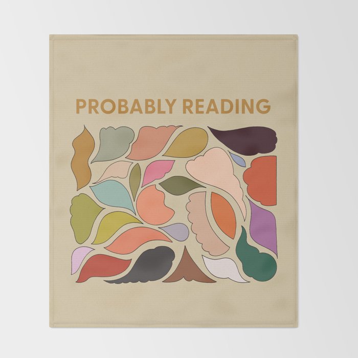 Probably Reading Throw Blanket Gallery Image 2