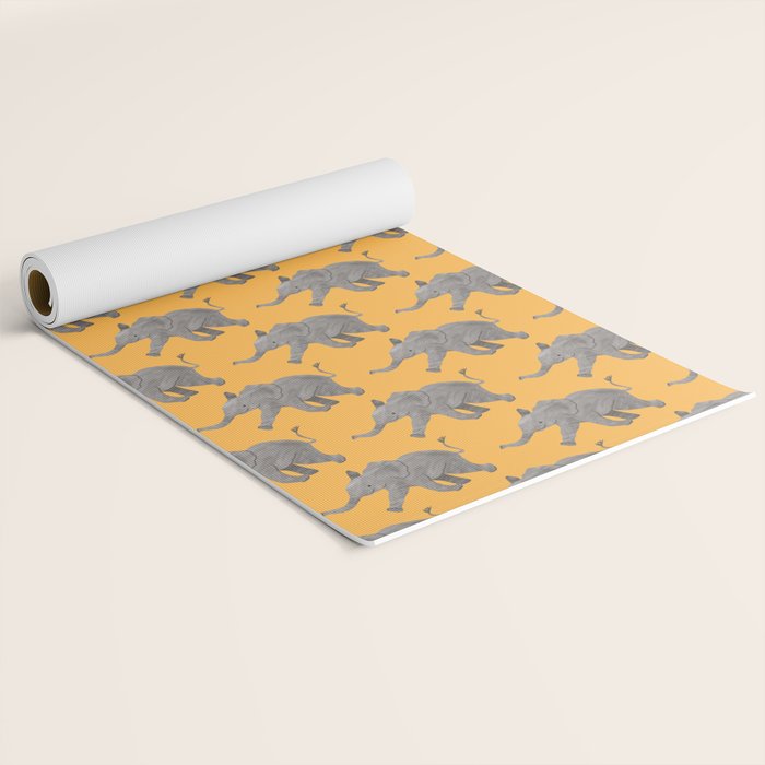 Baby Elephant Yoga Mat Gallery Image 2