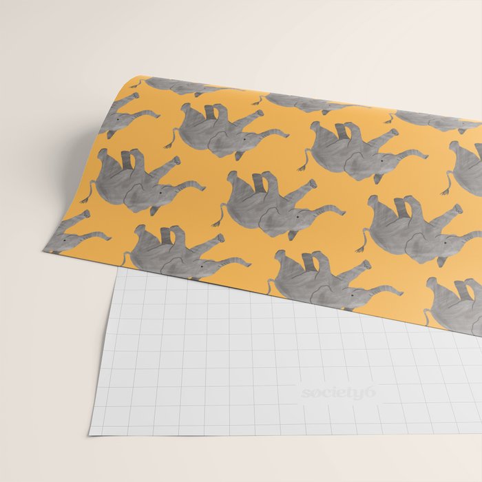Baby Elephant Wrapping Paper Gallery Image 2