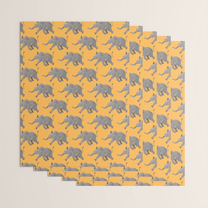Baby Elephant Wrapping Paper Gallery Image 3