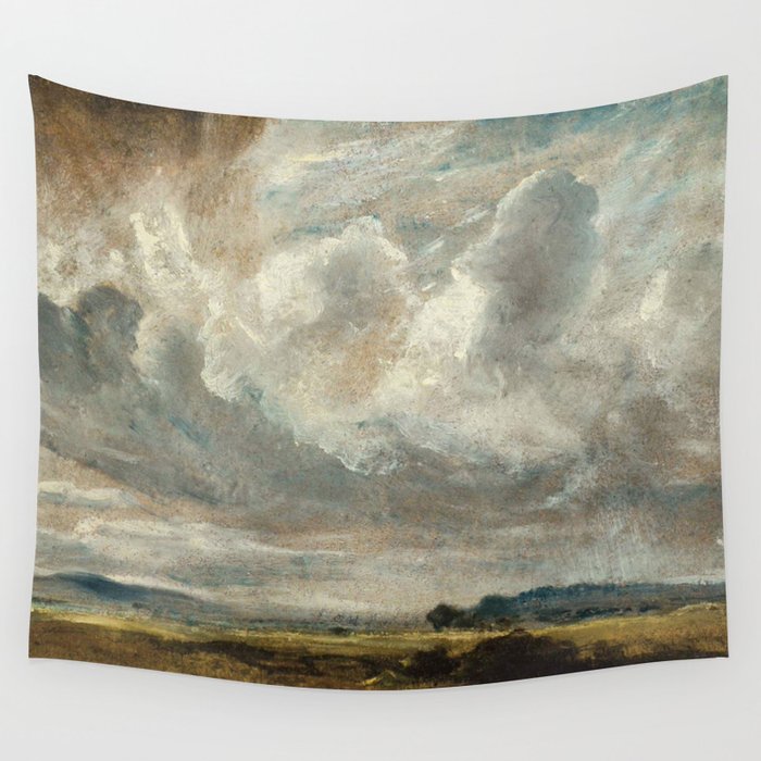 Landscape with clouds by John Constable Wall Tapestry Gallery Image 4