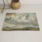 Landscape with clouds by John Constable Rug Gallery Image 1