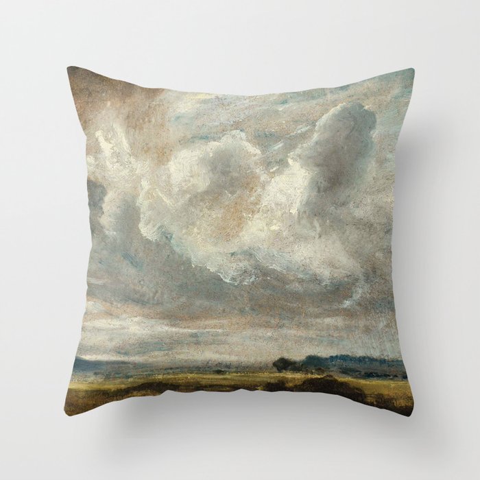 Landscape with clouds by John Constable Throw Pillow Gallery Image 6