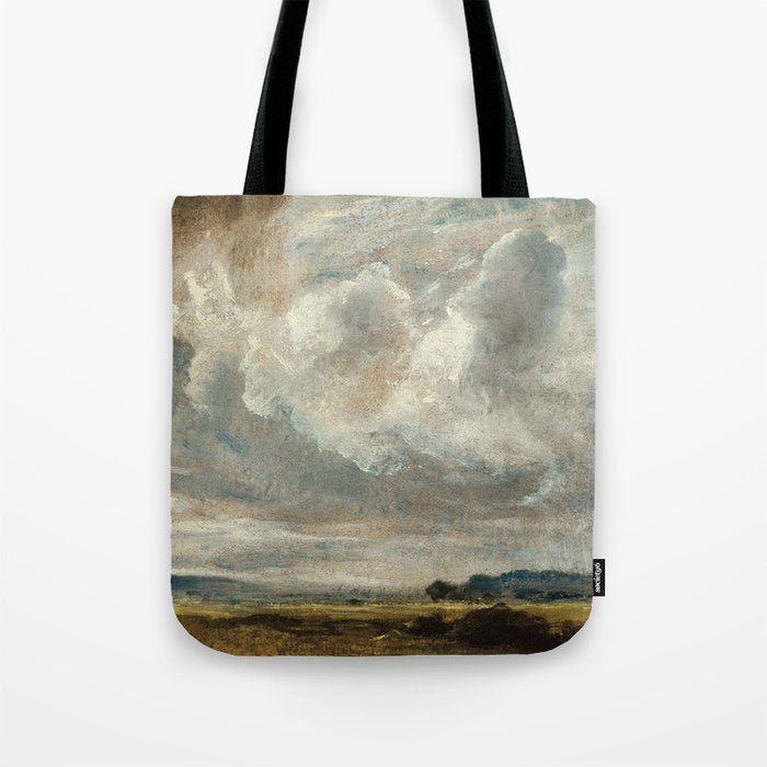 Landscape with clouds by John Constable Tote Bag Gallery Image 1