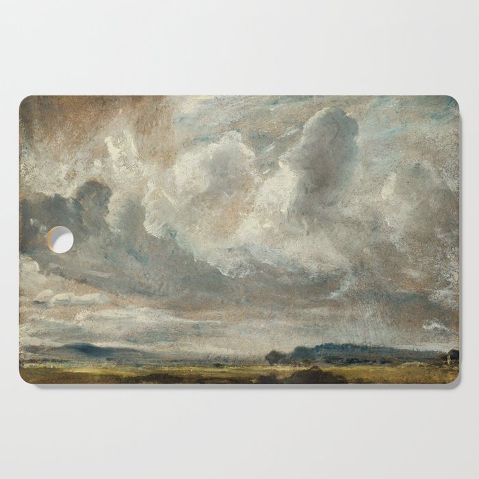 Landscape with clouds by John Constable Cutting Board Gallery Image 1