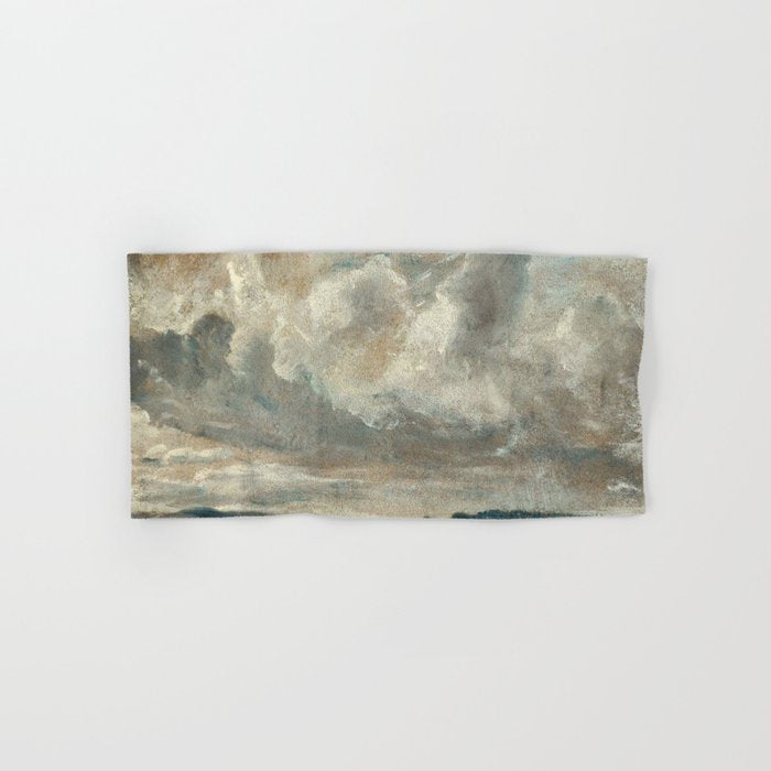 Landscape with clouds by John Constable Bath Towel Gallery Image 1