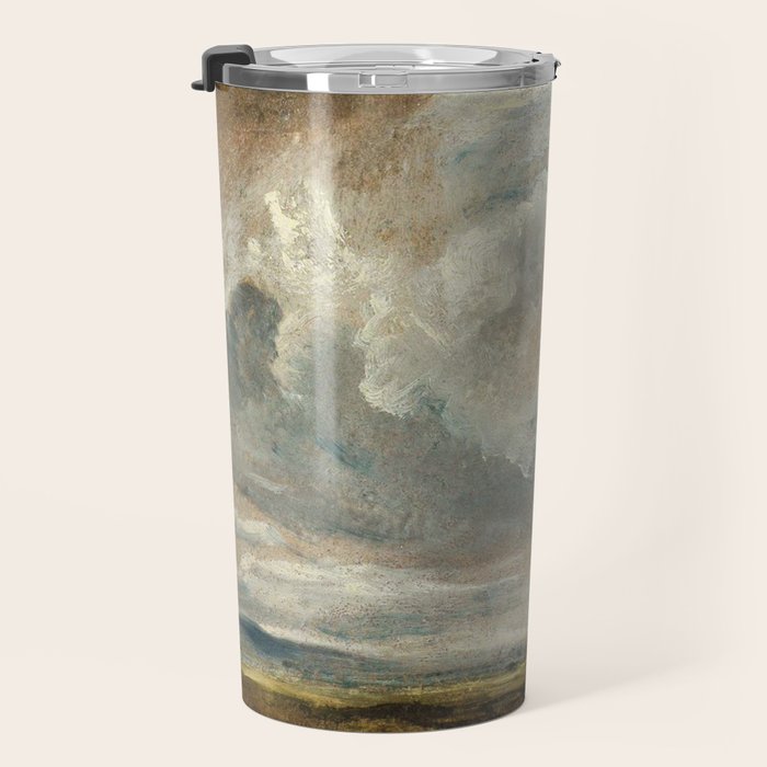 Landscape with clouds by John Constable Travel Mug Gallery Image 3