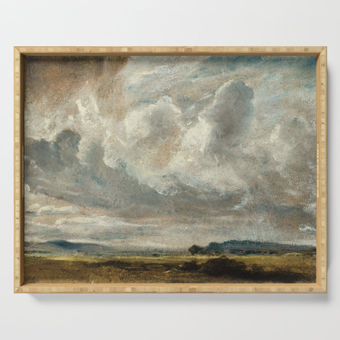 Landscape with clouds by John Constable Serving Tray Gallery Image 1