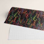 Watercolor Rainbow plants Wrapping Paper Gallery Image 2