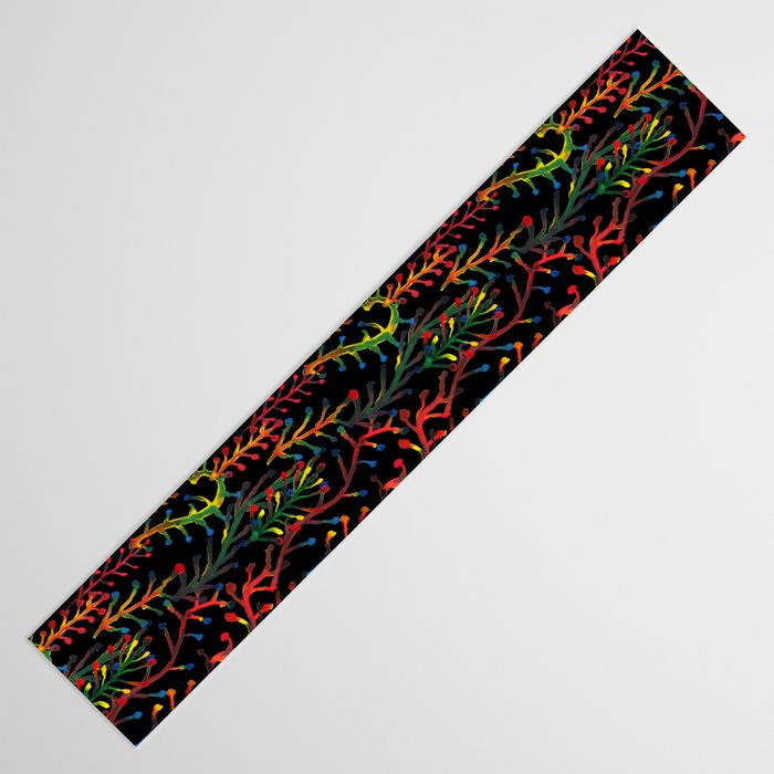 Watercolor Rainbow plants Table Runner Gallery Image 3