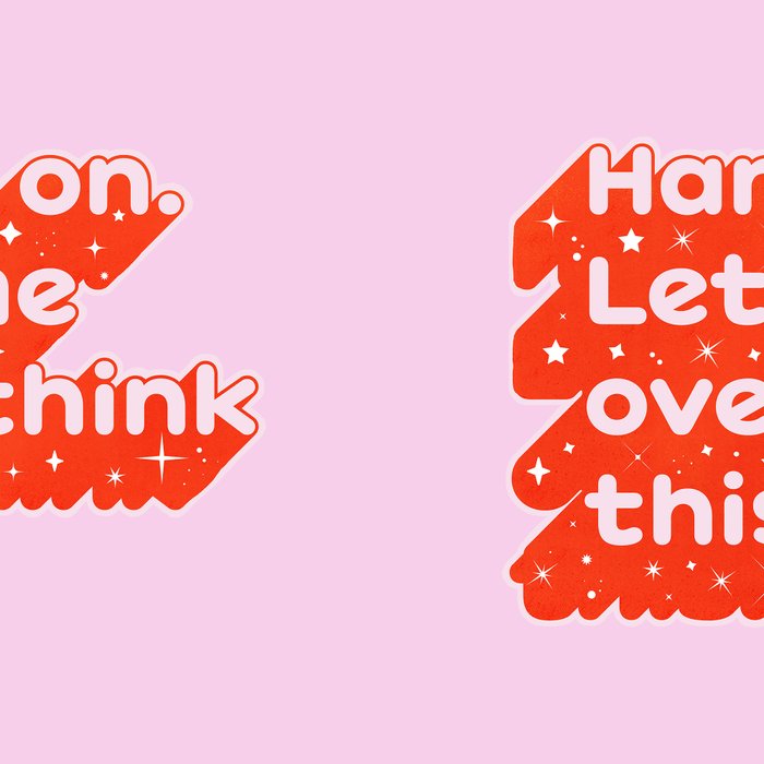 Let Me Overthink This - Anxiety Typography Coffee Mug Gallery Image 2