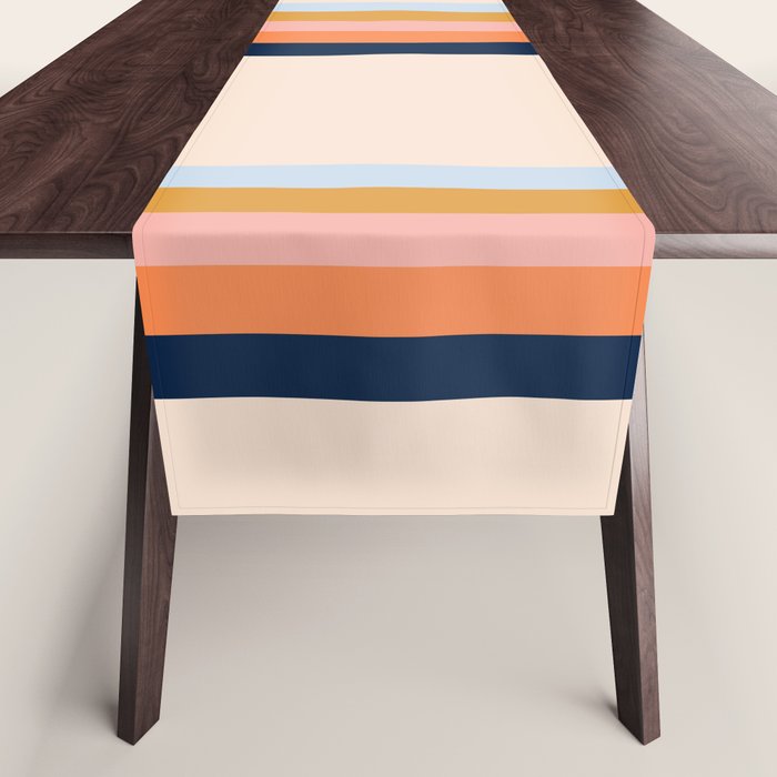 Retro stripes #2 Table Runner Gallery Image 1
