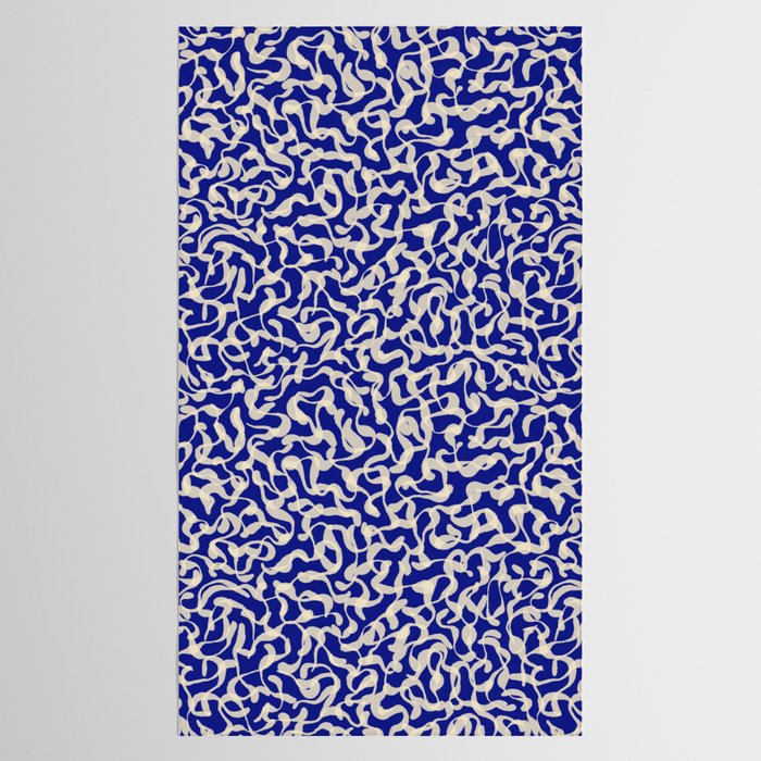 Playful strokes #1 / Beige on Blue Tablecloth Gallery Image 2
