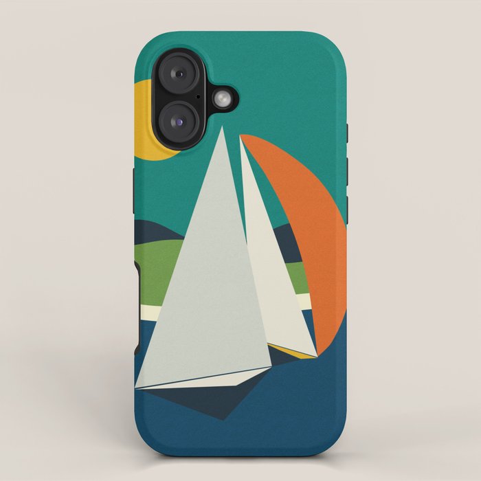 mid century sails iPhone Case Gallery Image 1