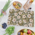 Floral Meadow In Spring Green Cutting Board Gallery Image 2