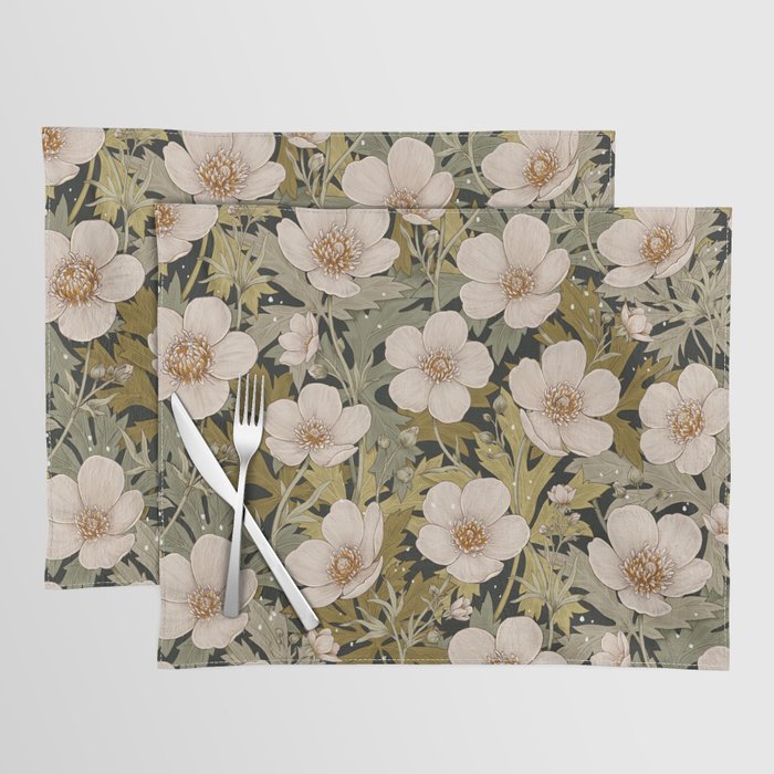 Floral Meadow In Spring Green Placemat Gallery Image 1