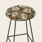 Floral Meadow In Spring Green Stool Gallery Image 2
