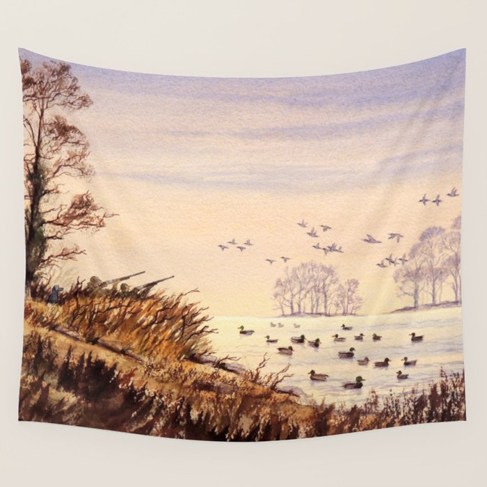 Duck Hunting Times Wall Tapestry Gallery Image 4