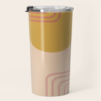 Modern Desert Abstract Shapes and Lines Travel Mug Gallery Image 3