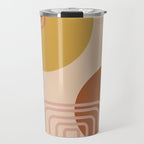 Modern Desert Abstract Shapes and Lines Travel Mug Gallery Image 1