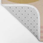 Modern Desert Abstract Shapes and Lines Bath Mat Gallery Image 2