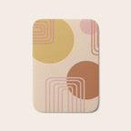 Modern Desert Abstract Shapes and Lines Bath Mat Gallery Image 1