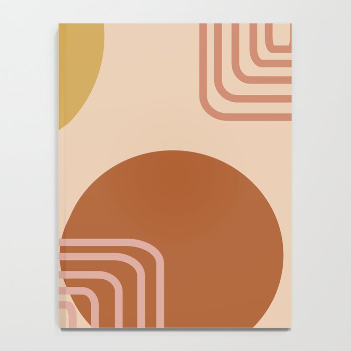 Modern Desert Abstract Shapes and Lines Notebook Gallery Image 4