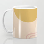 Modern Desert Abstract Shapes and Lines Coffee Mug Gallery Image 3