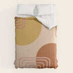 Modern Desert Abstract Shapes and Lines Comforter Gallery Image 6