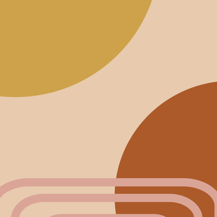 Modern Desert Abstract Shapes and Lines Coffee Mug Gallery Image 2
