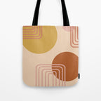 Modern Desert Abstract Shapes and Lines Tote Bag Gallery Image 1