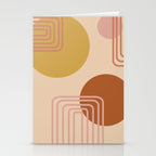 Modern Desert Abstract Shapes and Lines Stationery Card Gallery Image 2
