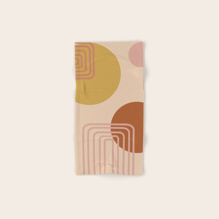Modern Desert Abstract Shapes and Lines Towels Gallery Image 1