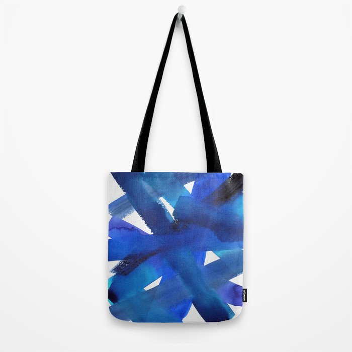Superwatercolor Multiblue Tote Bag Gallery Image 2