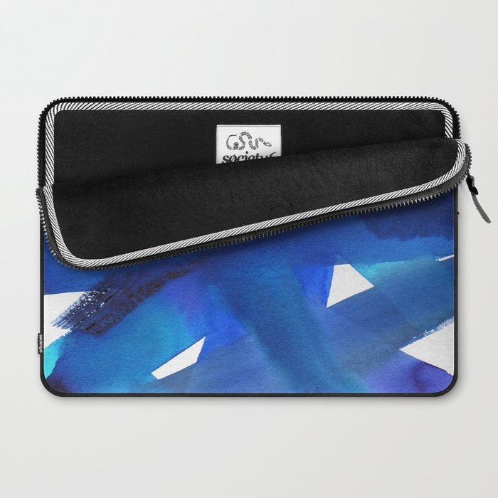 Superwatercolor Multiblue Laptop Sleeve Gallery Image 2