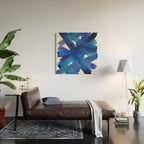 Superwatercolor Multiblue Wood Wall Art Gallery Image 2