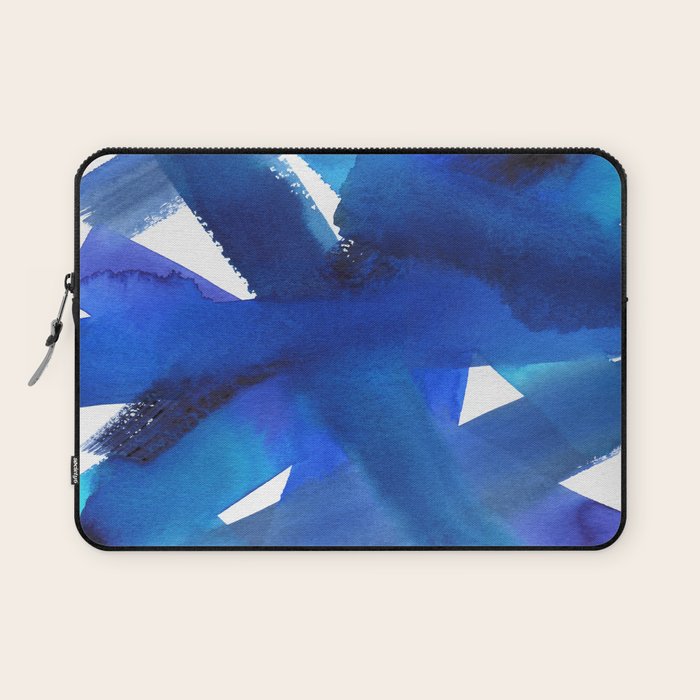 Superwatercolor Multiblue Laptop Sleeve Gallery Image 1